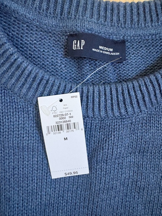 GAP Other - GAP Men's Dusty Blue Crewneck Sweater